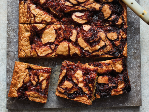 Marmite Caramel Blondies