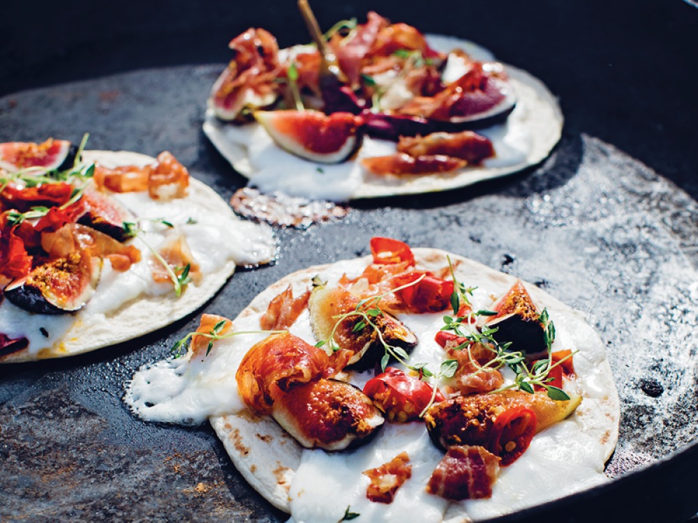 Prosciutto & Fig Grilled Flatbreads