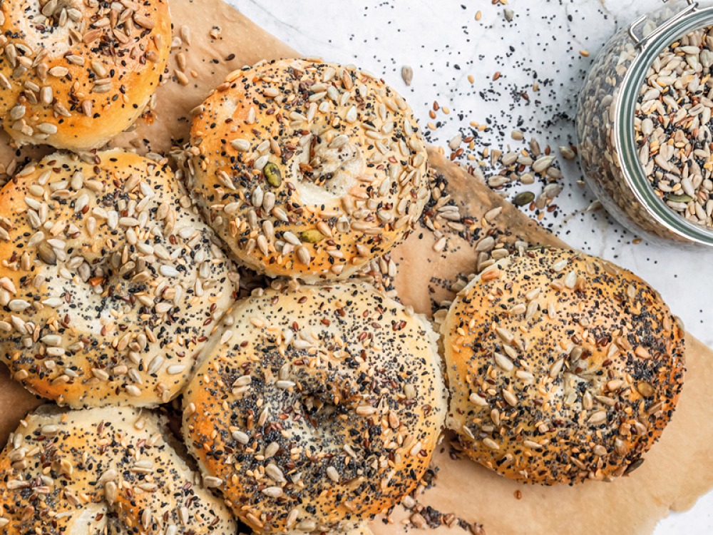 Easy Bagels With Fat-Free Cream Cheese
