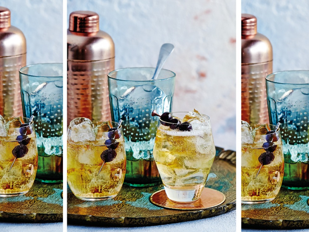 Sparkling Manhattan Cocktail