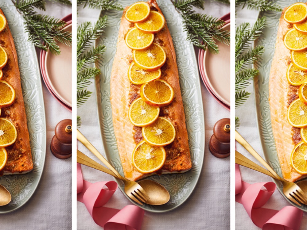 Orange And Honey Glazed Salmon