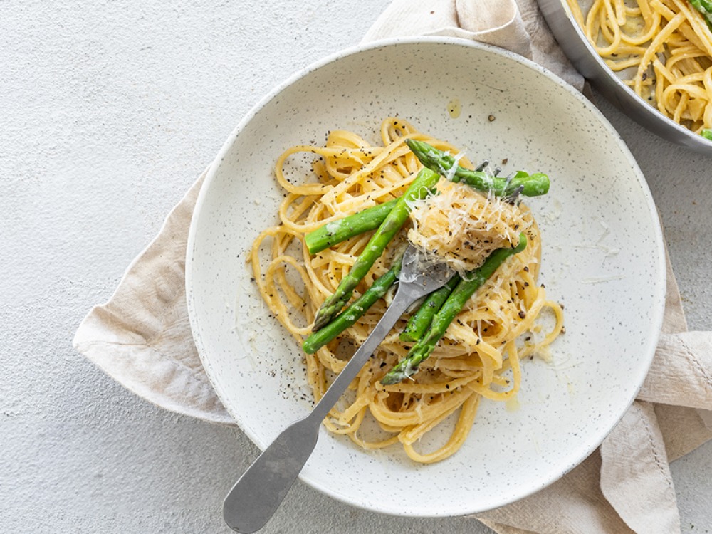 Asparagus Carbonara