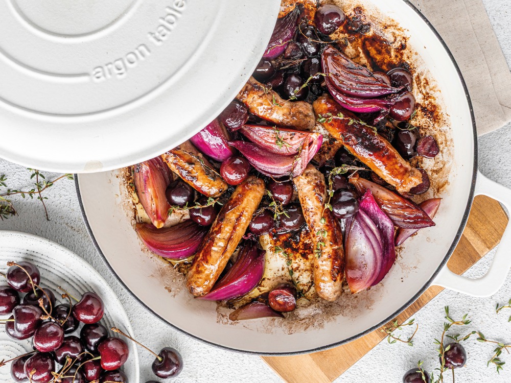 Cherry & Balsamic Sausages