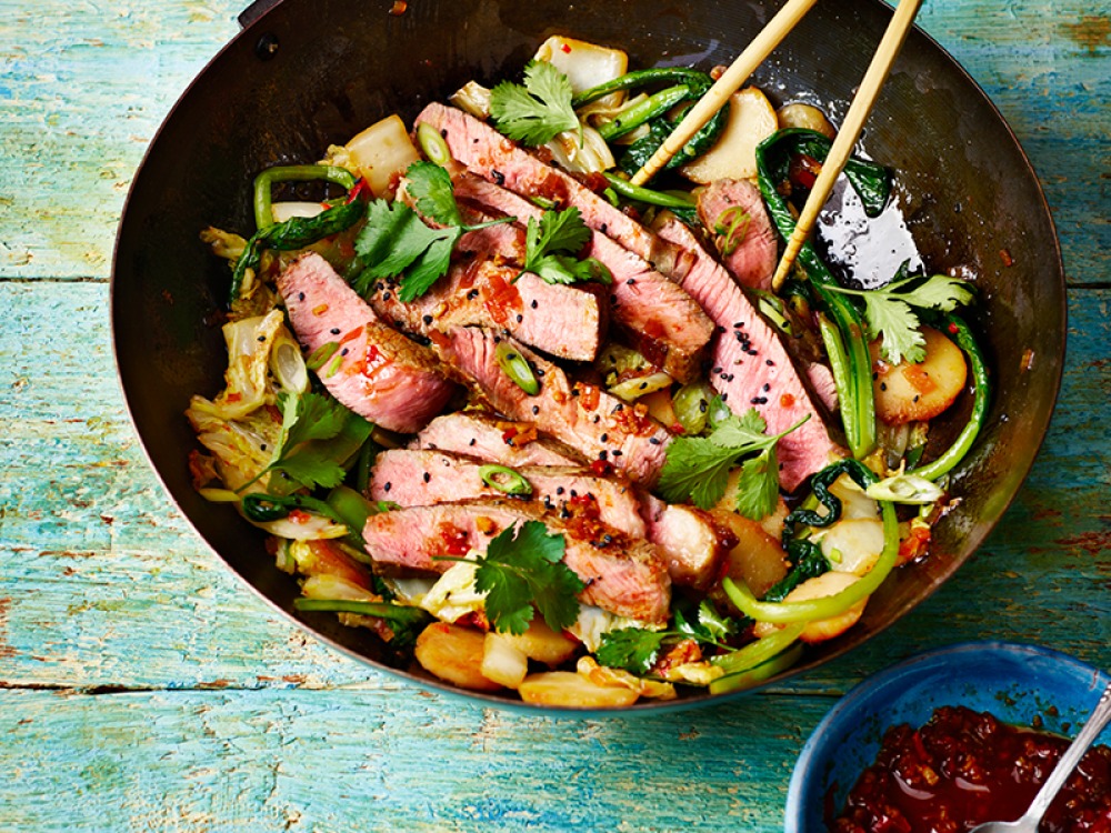 Firecracker Sesame Beef Stir-fry