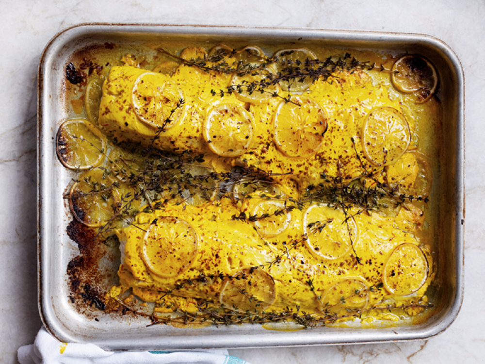 Chaya’s Saffron Yoghurt Hake