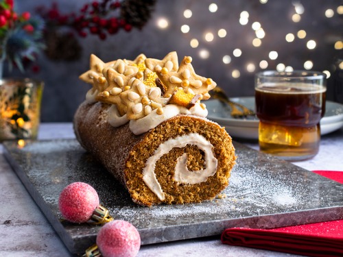 Christmas Gingerbread Roulade