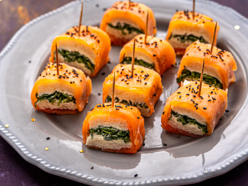 Christmas Salmon Sushi Sandwich