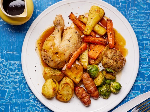 Air Fryer Roast Chicken and Stuffing Recipe