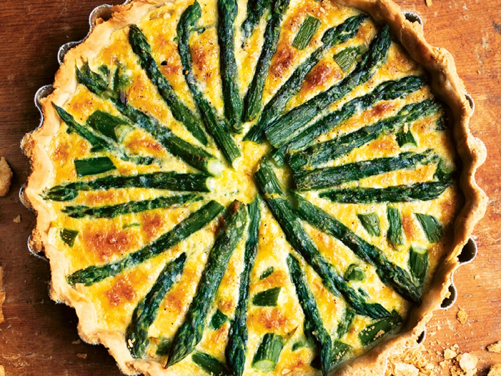 Asparagus Quiche - From The Weekend Cook, Angela Hartnett