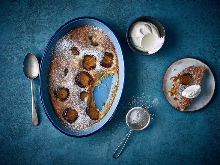 Apricot & Dark Rum Clafoutis
