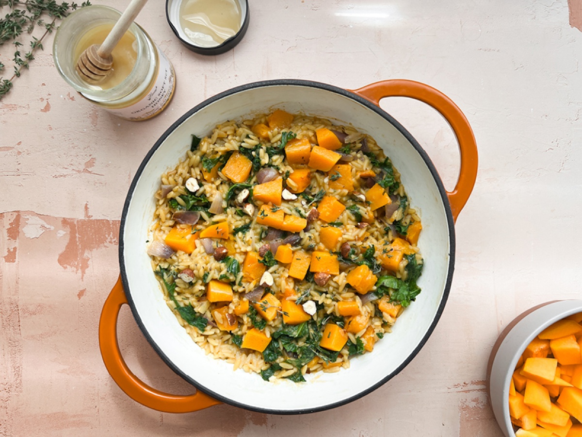 This Butternut Squash Orzo Will Keep You Warm This Winter