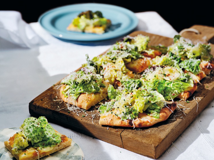 You Need to Make These Caesar-Salad Inspired Pizzas