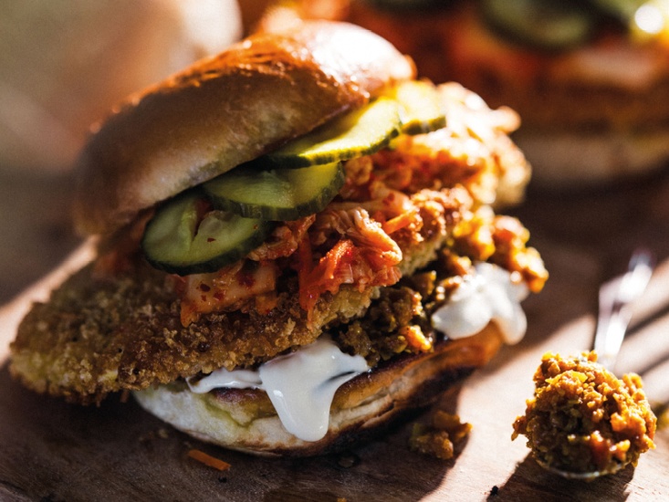These Chicken Schnitzel Burgers are a Family Favourite
