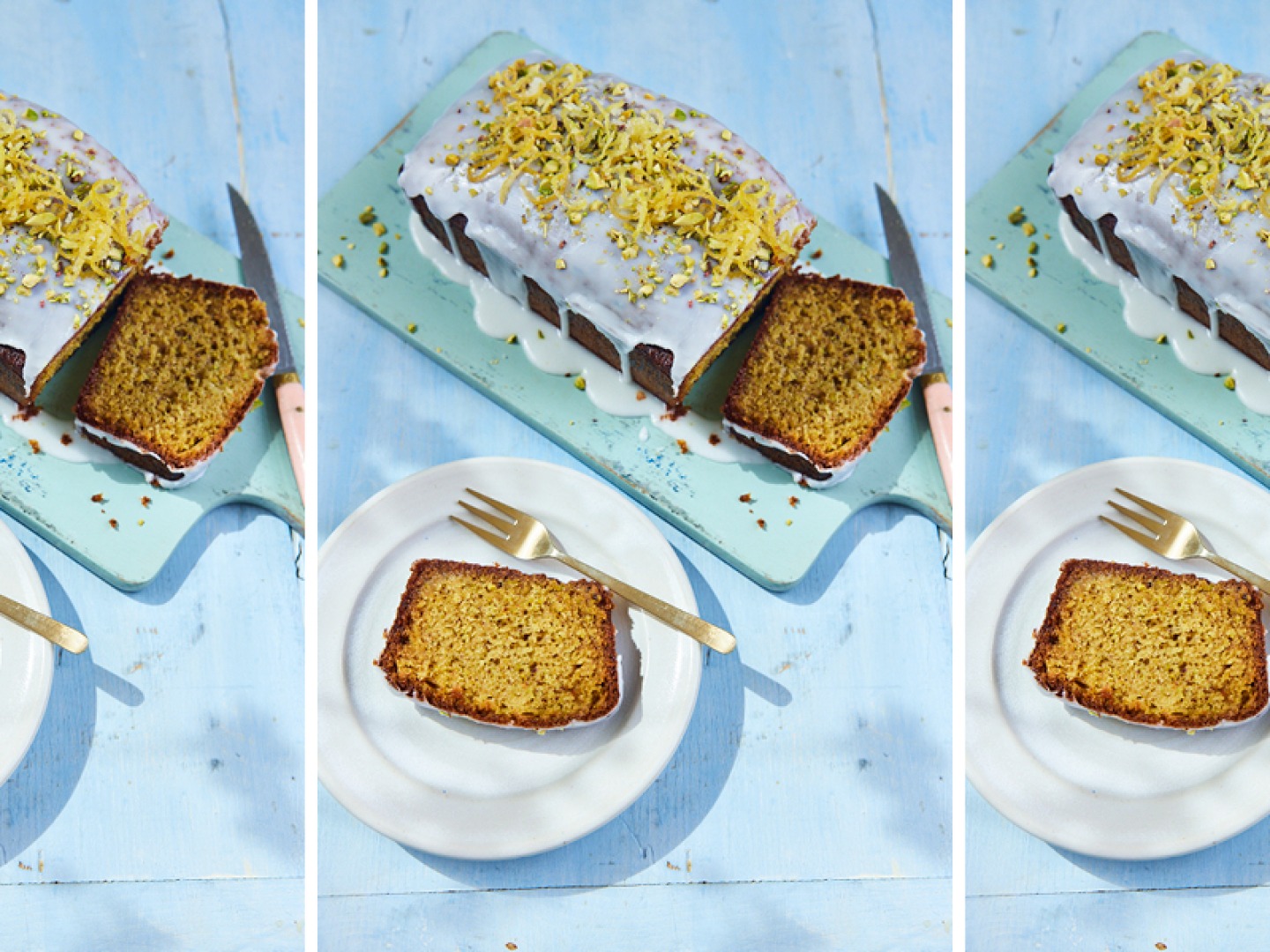 Lemon & Pistachio Drizzle Cake