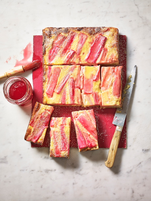 Rhubarb and Custard Slice