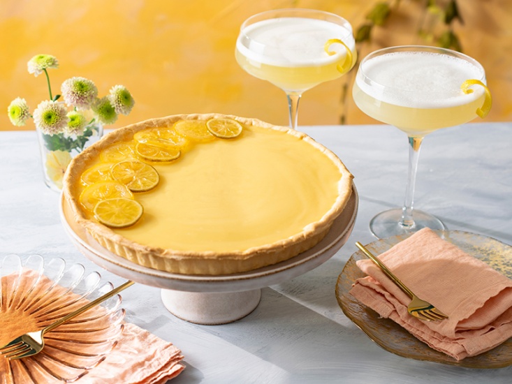 Summery Gin and Tonic Lemon Tart