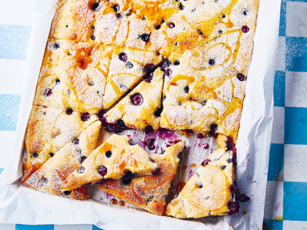 One-Sheet Blueberry Pancakes
