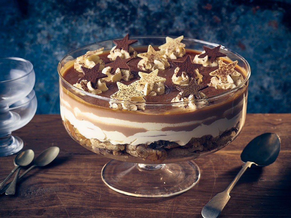 Ginger Hot Cross Bun Trifle