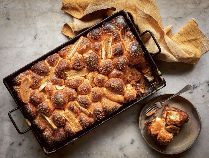 Cinnamon Bread with Caramel Butter Dip, James Martin