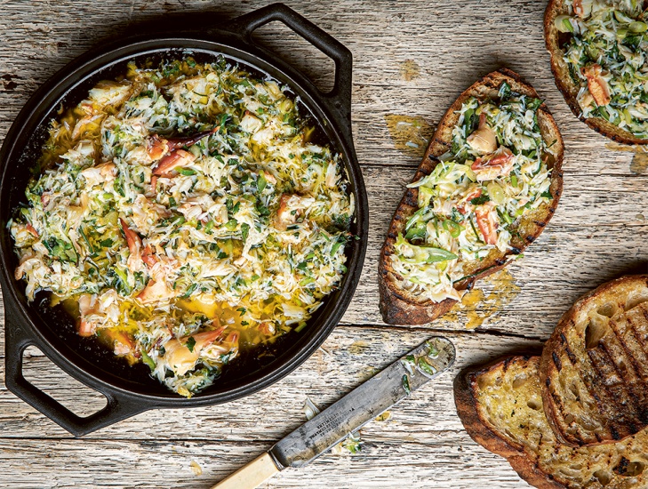 Roast Crab with Lime and Chilli Butter, James Martin