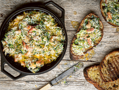 Roast Crab with Lime and Chilli Butter
