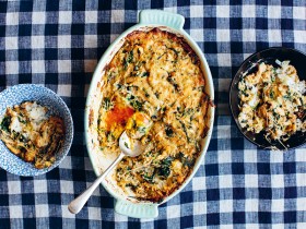 Crab and Spinach Doria