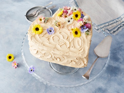 Celebration Showstopper: Coffee Cream Heart Cake
