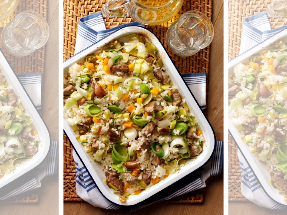 You Can Make this Baked Lamb Risotto in One Pot