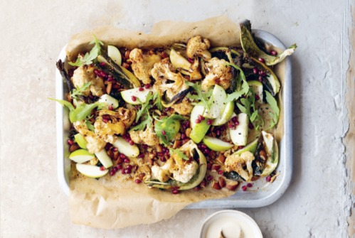 Cauliflower, Pomegranate and Apple Salad