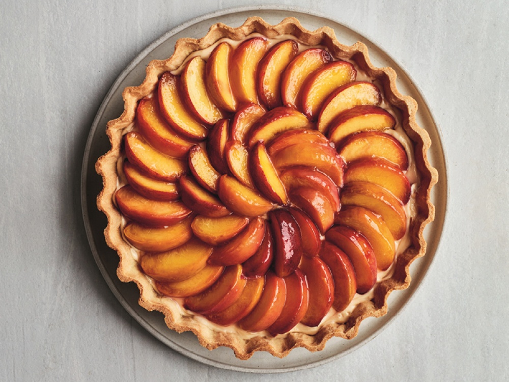 Glazed French Peach Tart