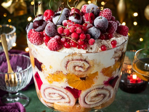 Magical Mulled Wine Jam Trifle