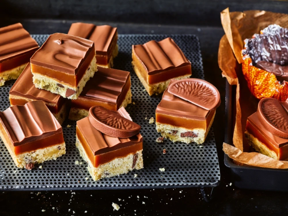 Terry's Chocolate Orange Millionaire’s Shortbread