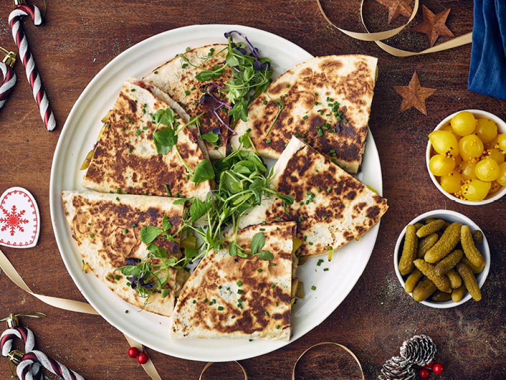 Leftover Turkey Quesadilla