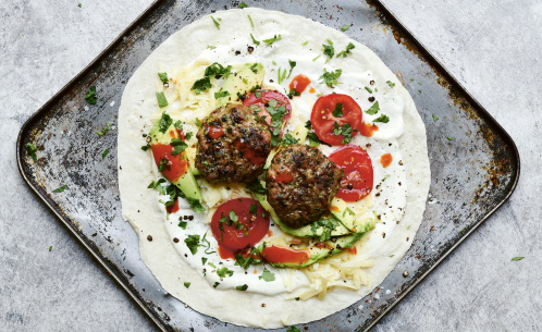 Mexican Pork Burger With Avocado & Sour Cream