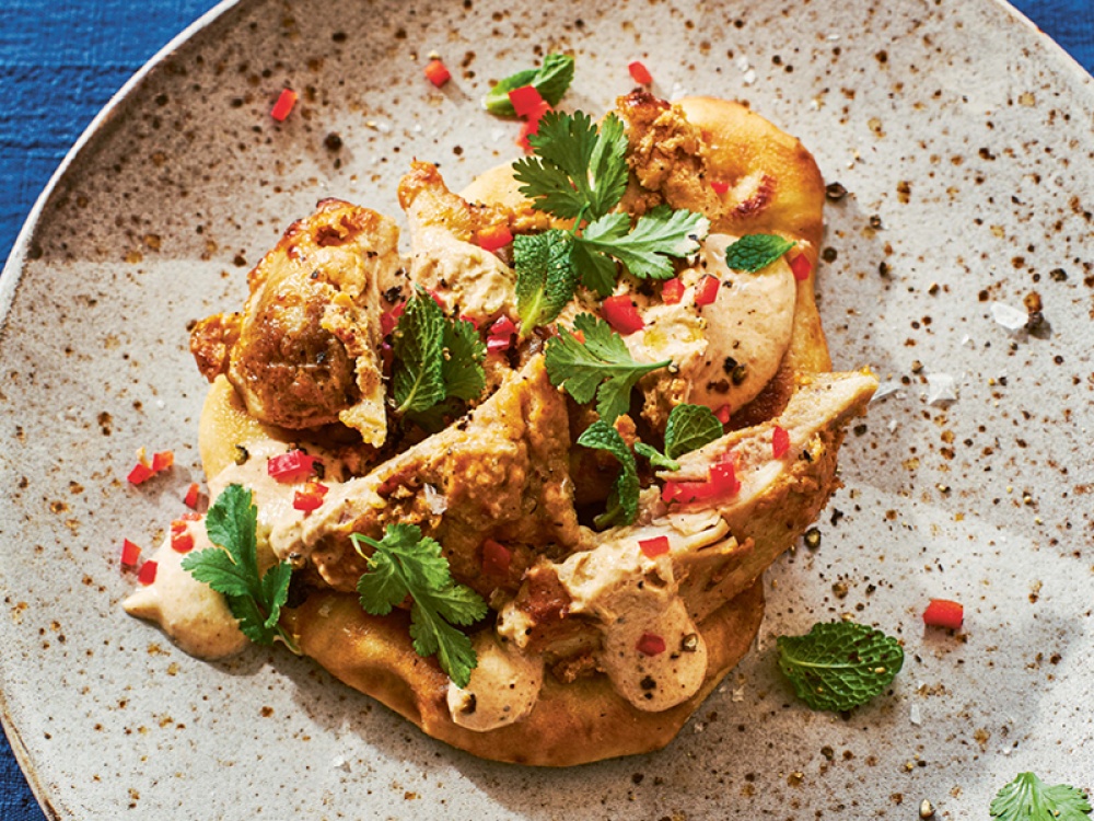 Prue Leiths Chicken Tikka with Yoghurt Naan | Living North