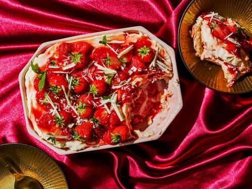 Strawberries and Cream Tiramisu