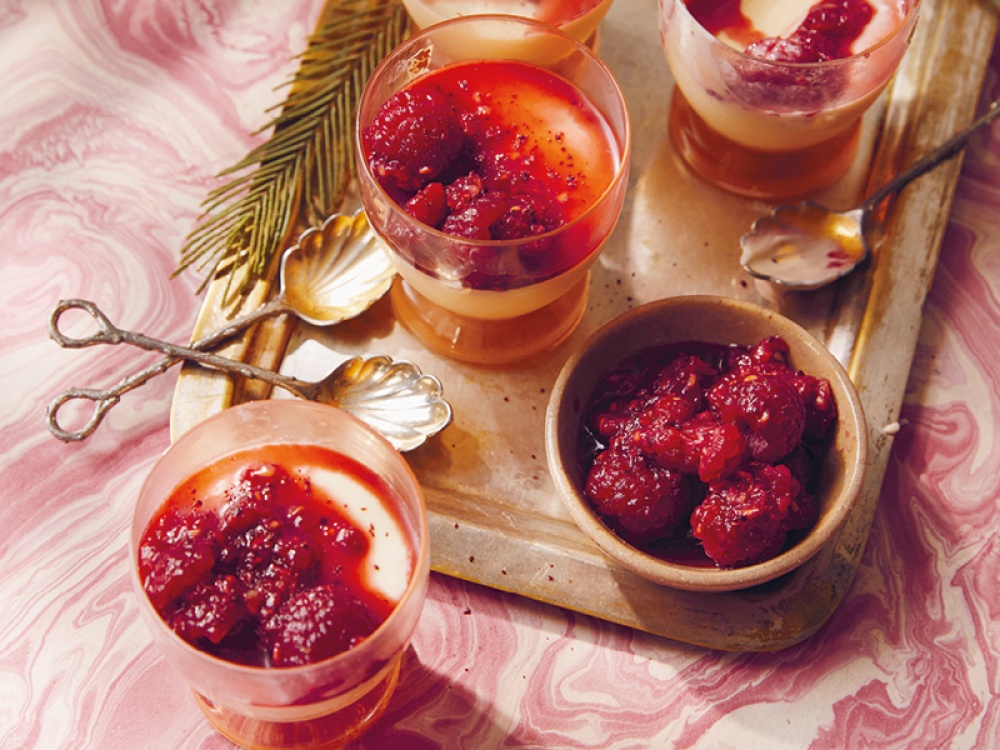 How to Make White Chocolate Pots with Sumac-soured Berries