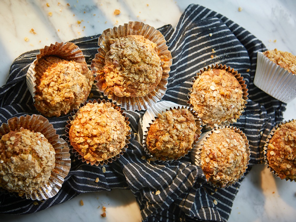 Banana & Walnut Streusel Muffin