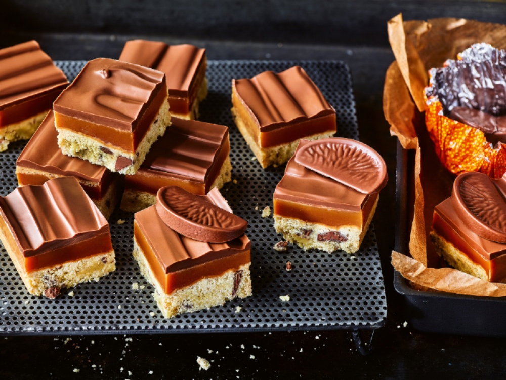 Terry's Chocolate Orange Millionaire’s Shortbread