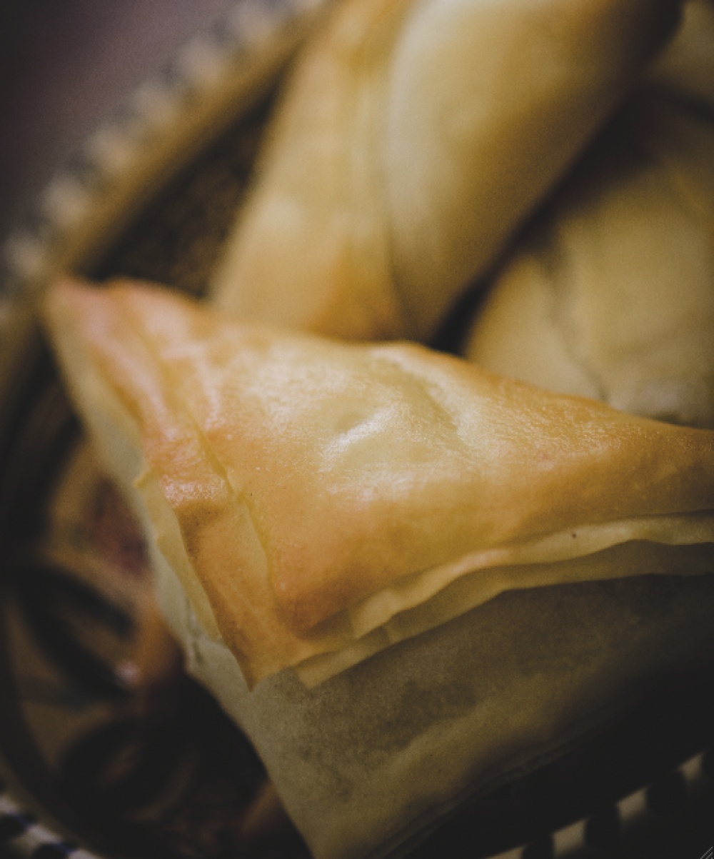 Thai filo parcels, Dan May