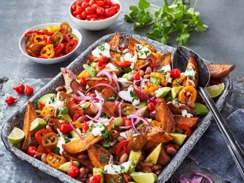 Loaded Sweet Potato Wedges