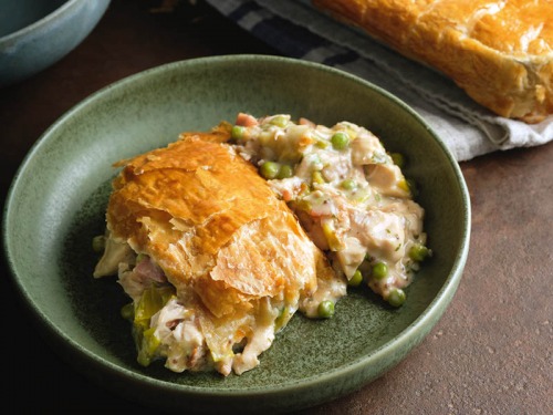 Roast Chicken and Leek Pie