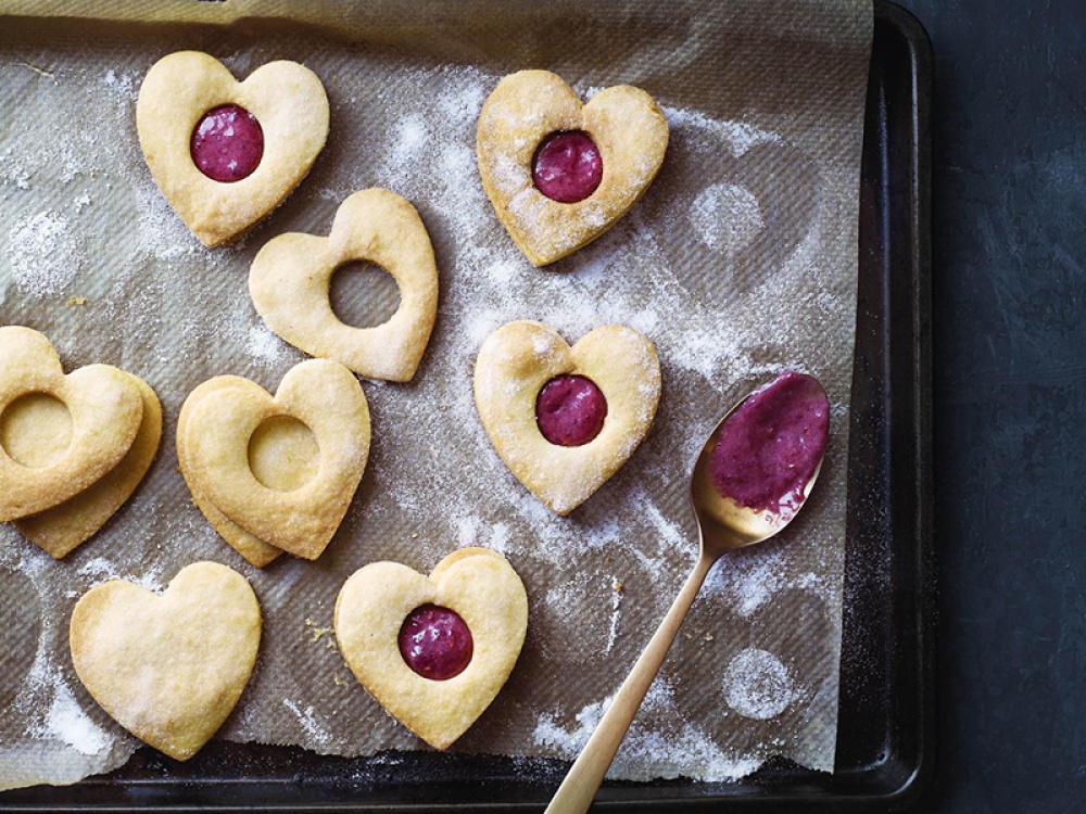 Raspberry Cream Shortbreads