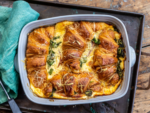 Cheesy Croissant Bake
