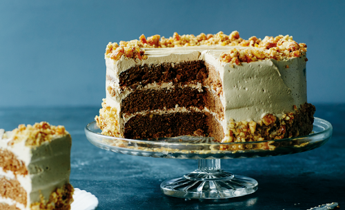 Coffee, Walnut and Cardamom Cake