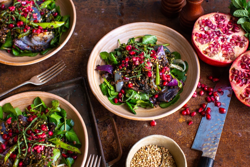 Za'atar Charred Broccoli and Watercress Salad