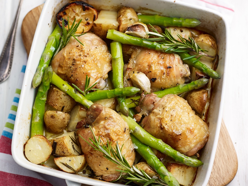 One-Pan Spring Chicken and Asparagus