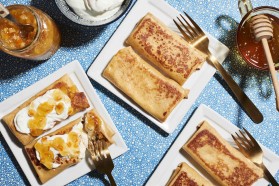 Honey, Orange & Cheese Blintzes
