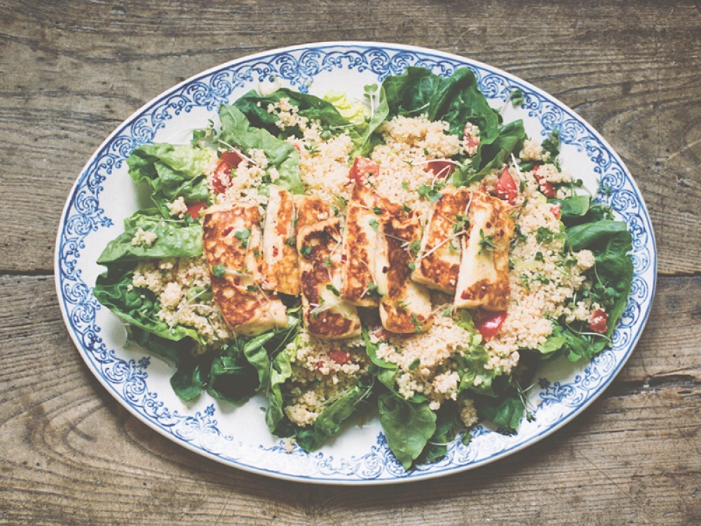 Couscous Tabbouleh with Yorkshire Squeaky