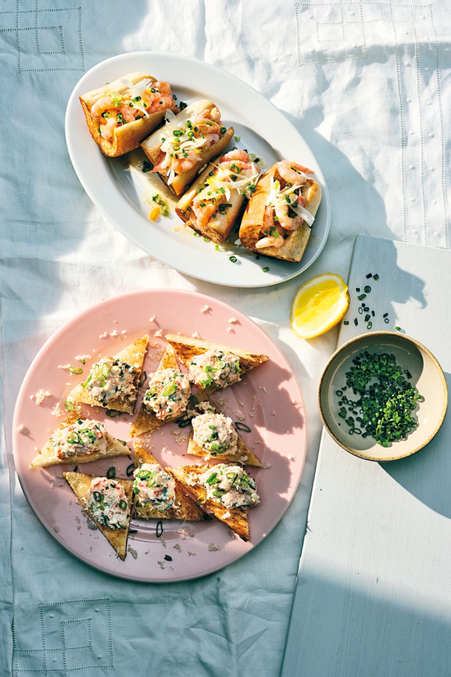 Crayfish-Topped Toast
